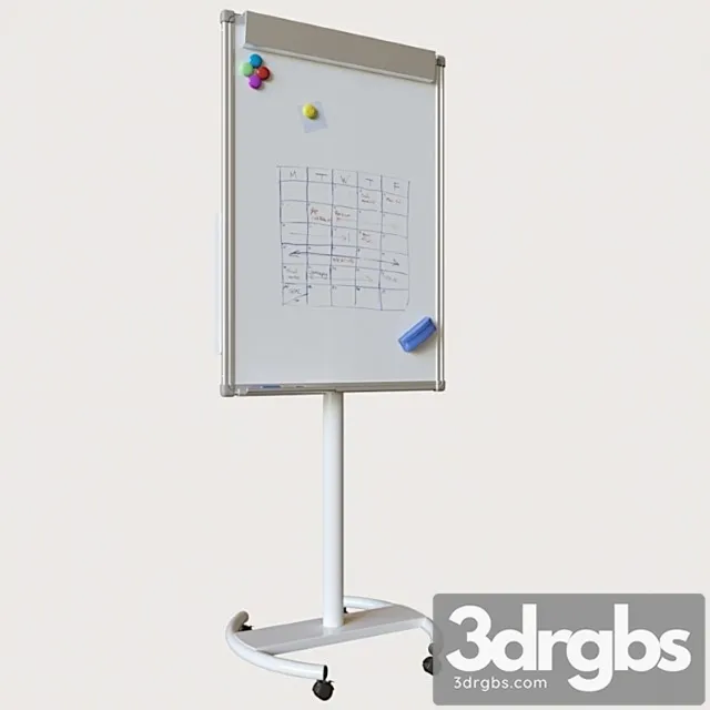 Flipchart attache 700x1000 2 3D Model Free