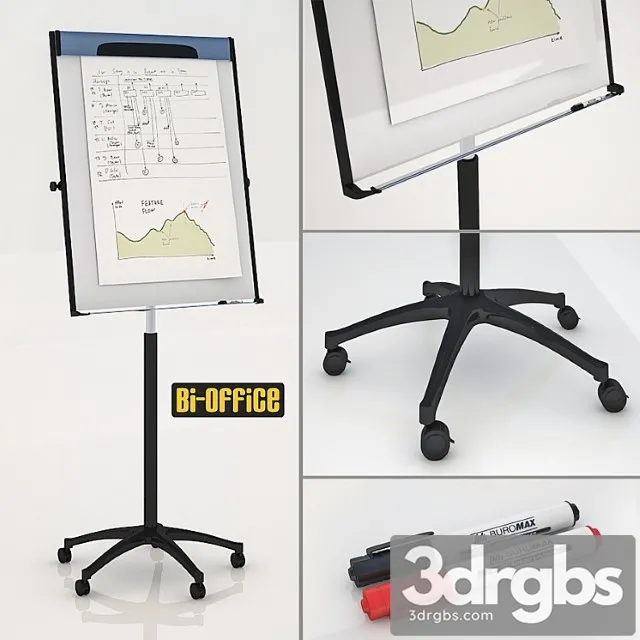 Flipcharts Bi Office 3D Model Free