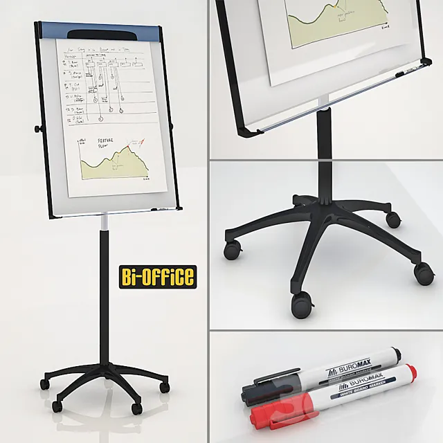 Flipcharts Bi-Office 3DModel