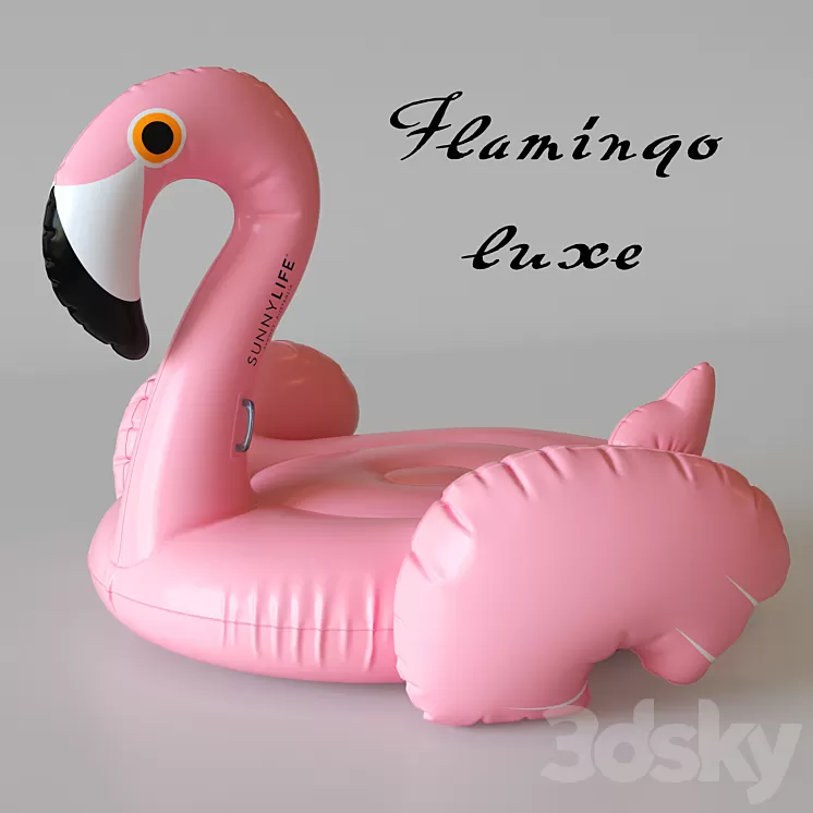 Float inflatable - Flamingo luxe 3D Model