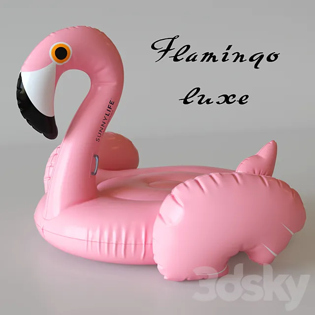 Float inflatable - Flamingo luxe 3DModel