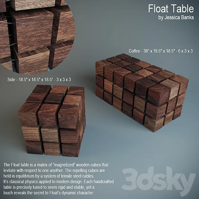 Float Table 3D Model
