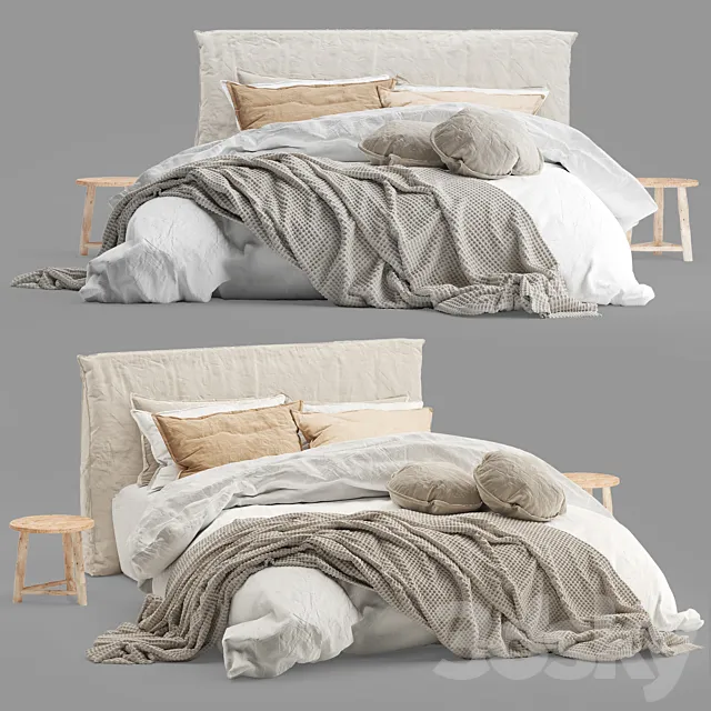 Flocca bed 3 3D Model