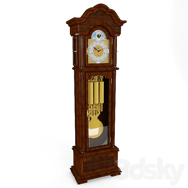 Floor clock Hermle 01093-031171 3D Model