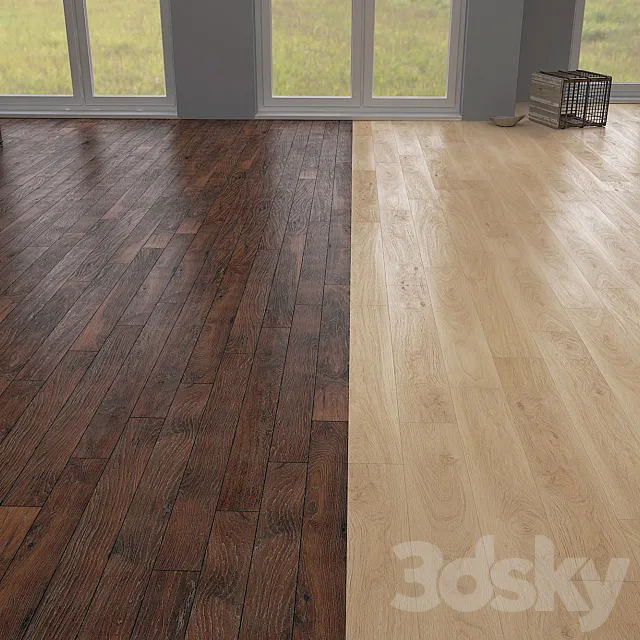 Floor dub Vali + dymchatyi gornyi pekan 3DModel