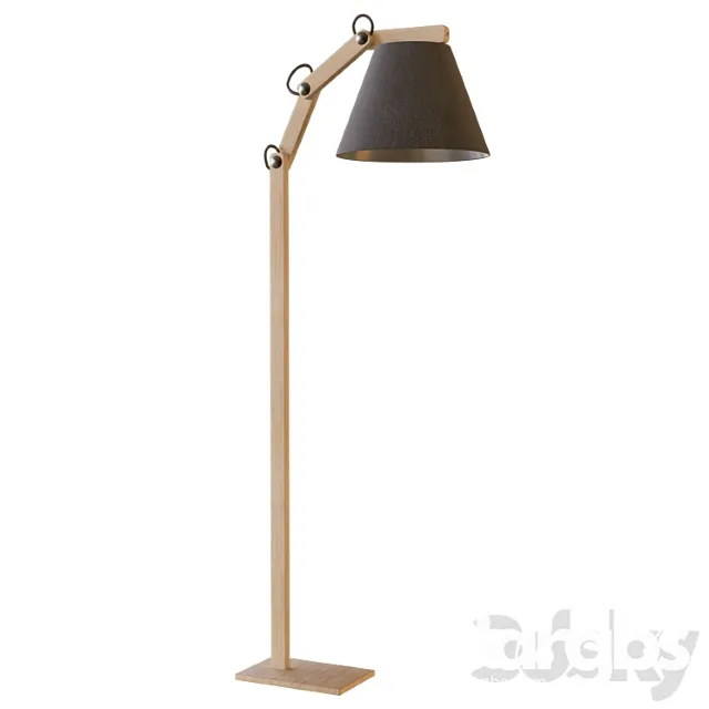 Floor lamp 22719 joga black alfa_222 3D Model Free