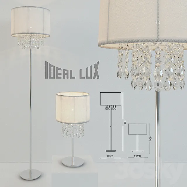 Floor lamp and lamp Ideal Lux Opera Free Download