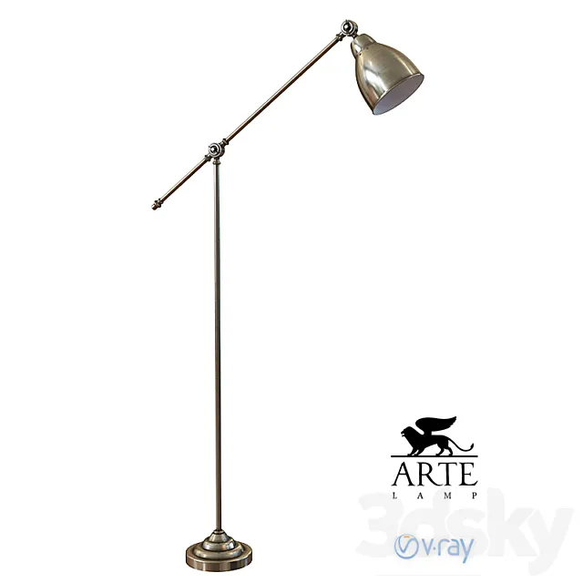 Floor lamp Arte Lamp 43 A2054PN-1AB 3DModel