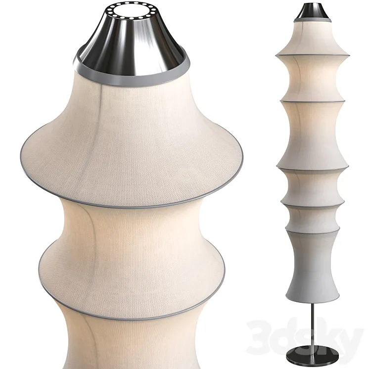 Floor lamp Artemide Falkland 3D Model Free Download