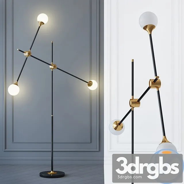 Floor Lamp Baton FLOR 3D Model Free