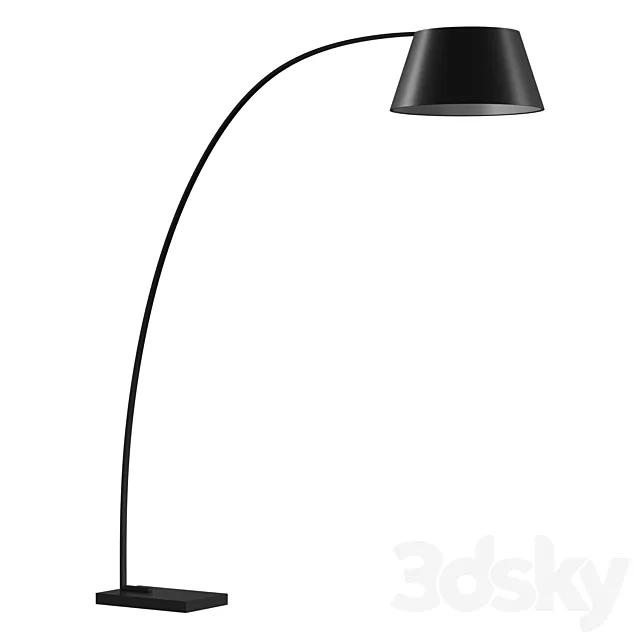 Floor lamp Chop black 3D Model