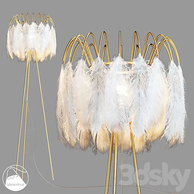 Floor lamp Ciza T6006 Lampsshop.com 3D Model