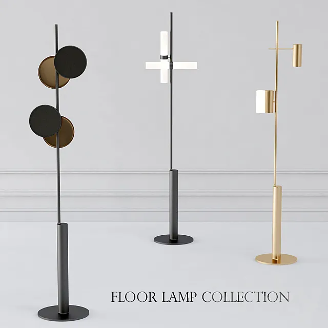 floor lamp collection by Rakumba 3D Model