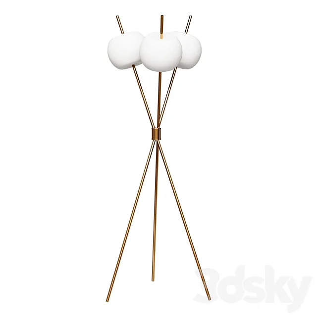 Floor lamp Designer floor lamp Kushi by KUNDALINI (bronze) Free Download