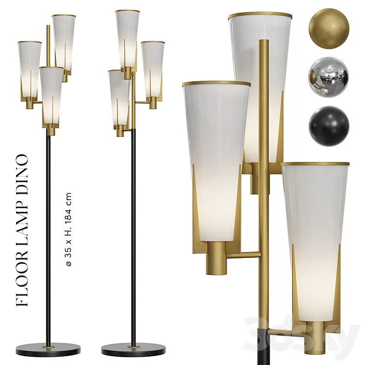 FLOOR LAMP DINO 3D Model Free