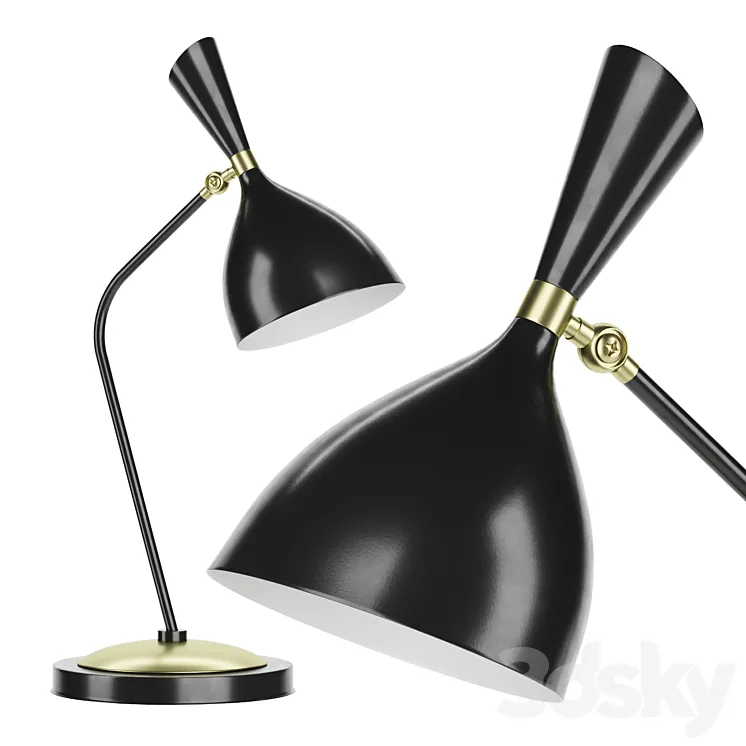 Floor lamp Duke black 43.483 Loft-Concept 3D Model Free
