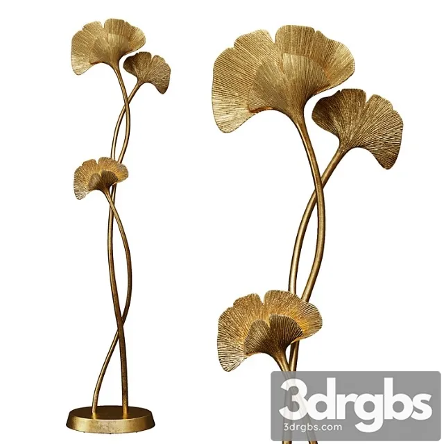 Floor lamp ginkgo biloba by chrystiane charles 3D Model Free