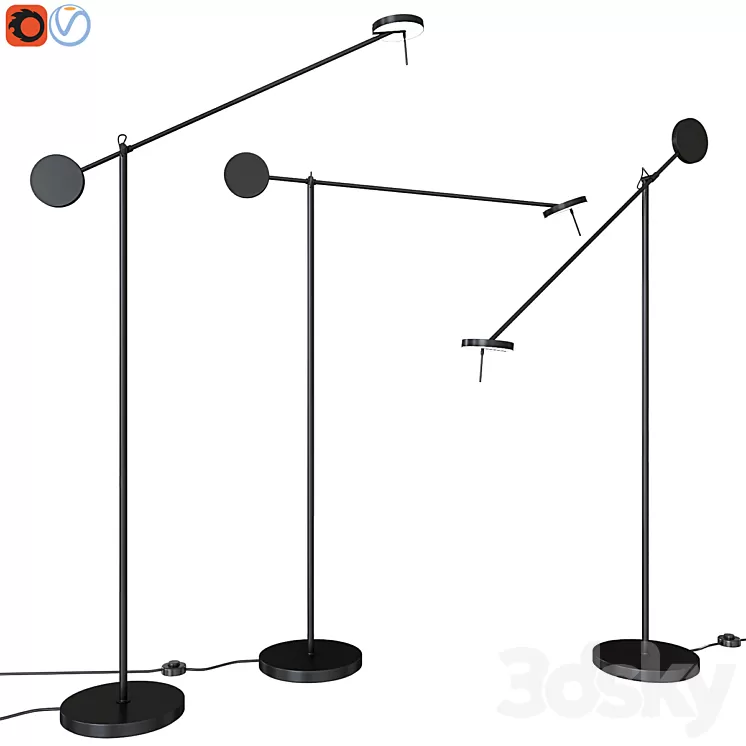 Floor lamp GROK INVISIBLE 2700K 25-7385-05-05 3D Model