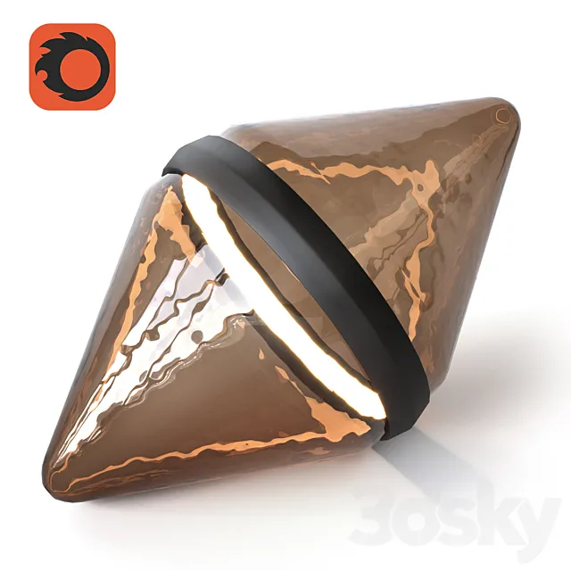 Floor lamp Hollow by Dan Yeffet 3D Model