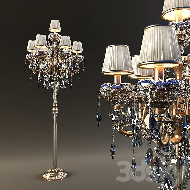 Floor lamp in a classic style 3D Model