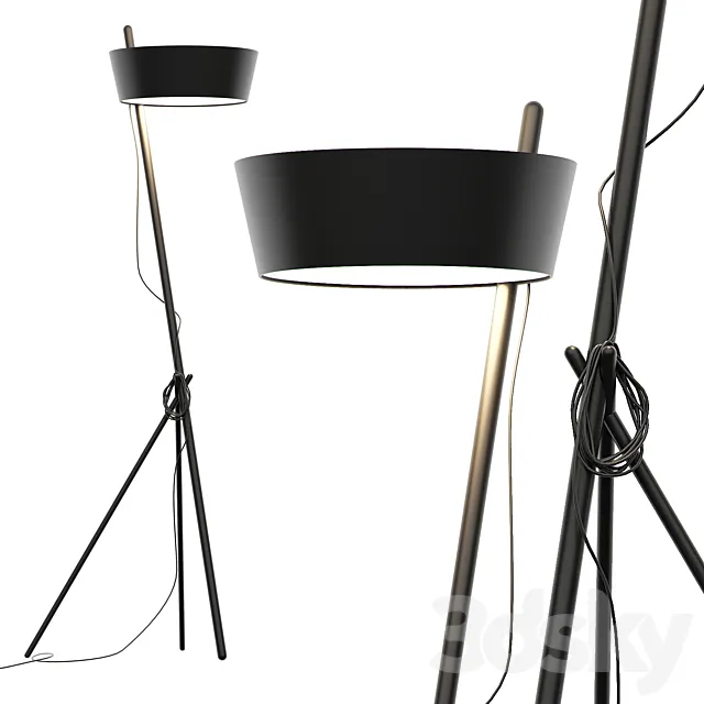 Floor lamp KA XL by Woodendot 3DModel