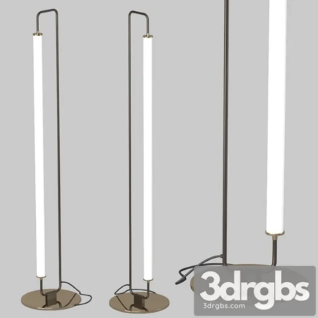 Floor Lamp Linear Metal 3D Model Free