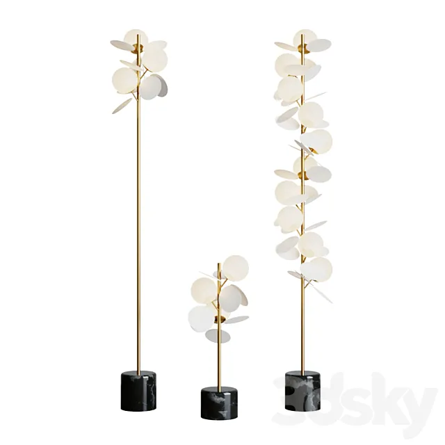 Floor lamp Matisse Floor Lamp White 3DModel
