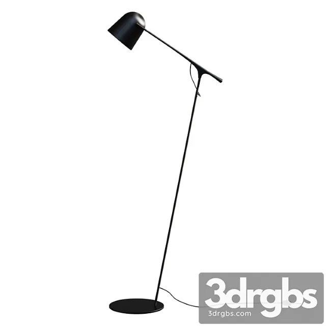 Floor lamp Minimal Black Iron Floor Lamp Outdoor Lamp 3D Model Free