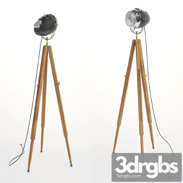 Floor lamp motolight 3D Model Free