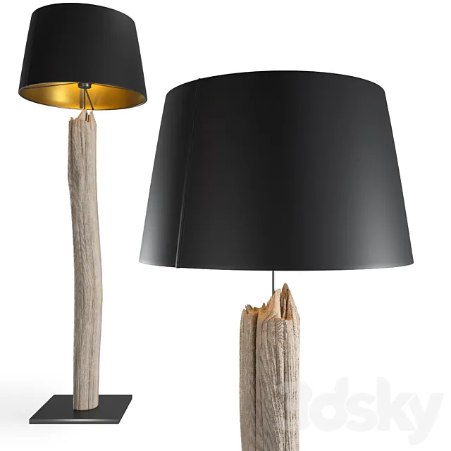 Floor Lamp Nature Straight 3D Model