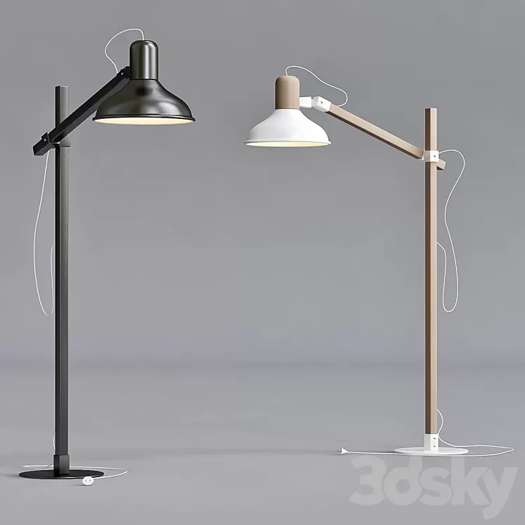 Floor lamp - Nowodvorski 6534 WOOD BOY 3D Model