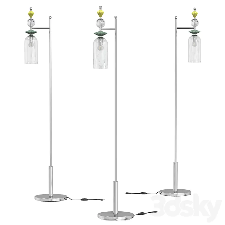 Floor lamp Odeon Light Bizet 4893/1F 3D Model Free