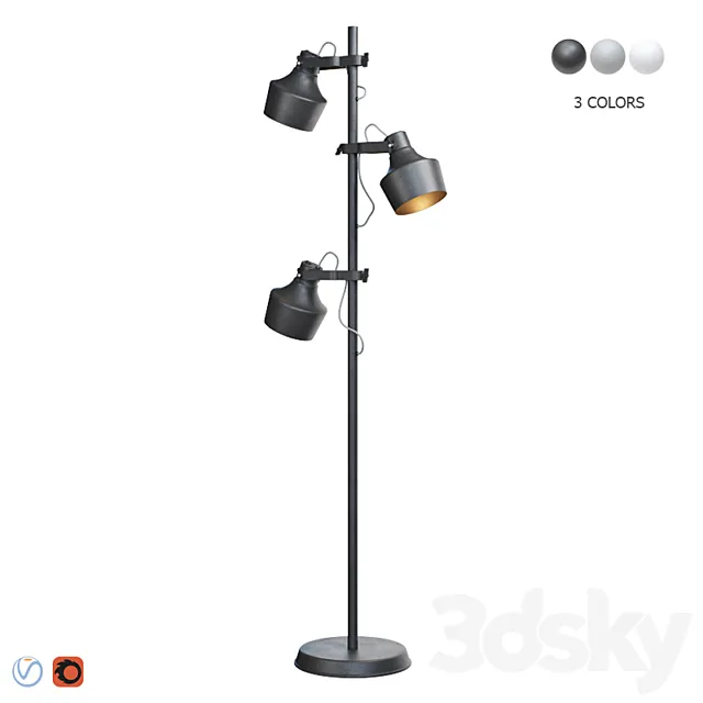 Floor lamp Odeon Light Osta 4082 _ 3F 4083 _ 3F 4084 _ 3F 3D Model
