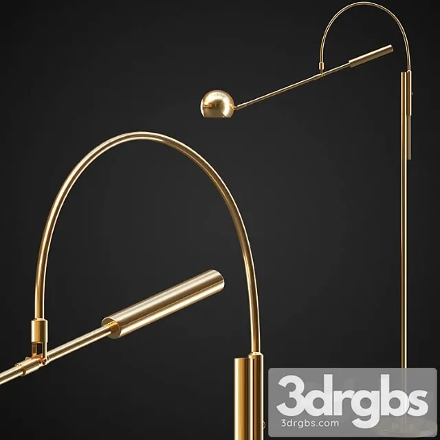 Floor lamp restoration hardware orbiter ii 3D Model Free