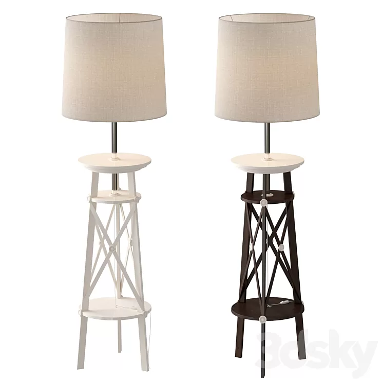 Floor lamp-shelf La Mer 3D Model