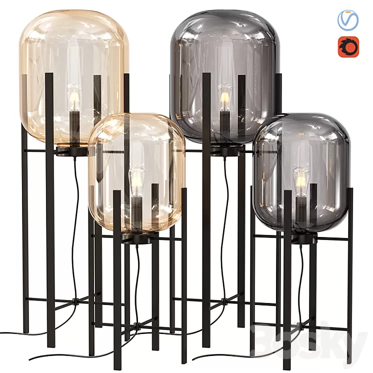 Floor lamp ST Luce BURASCA 3D Model