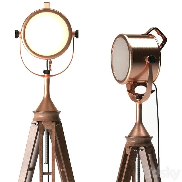 Floor lamp vintage 3D Model