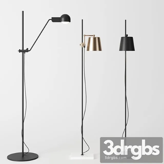 Floor Lamps By Karakter Copenhagen 3D Model Free