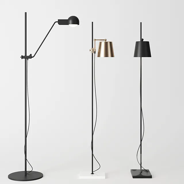 Floor lamps by karakter copenhagen 3D Model