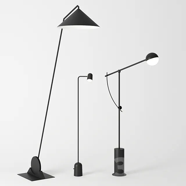 Floor lamps by Northern 3D Model