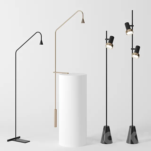 Floor lamps by trizo21 3DModel