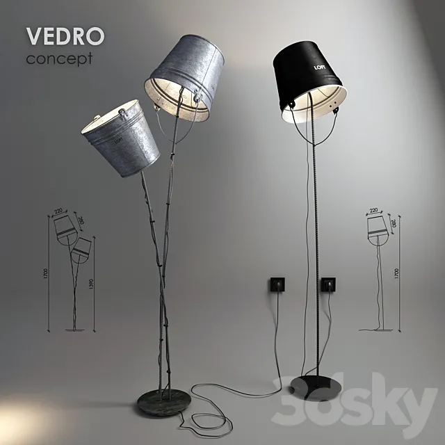 Floor lamps VEDRO concept Free Download