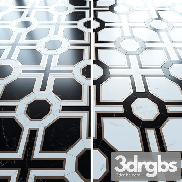 Floor Mosaic From The Factory Madique 3D Model Free