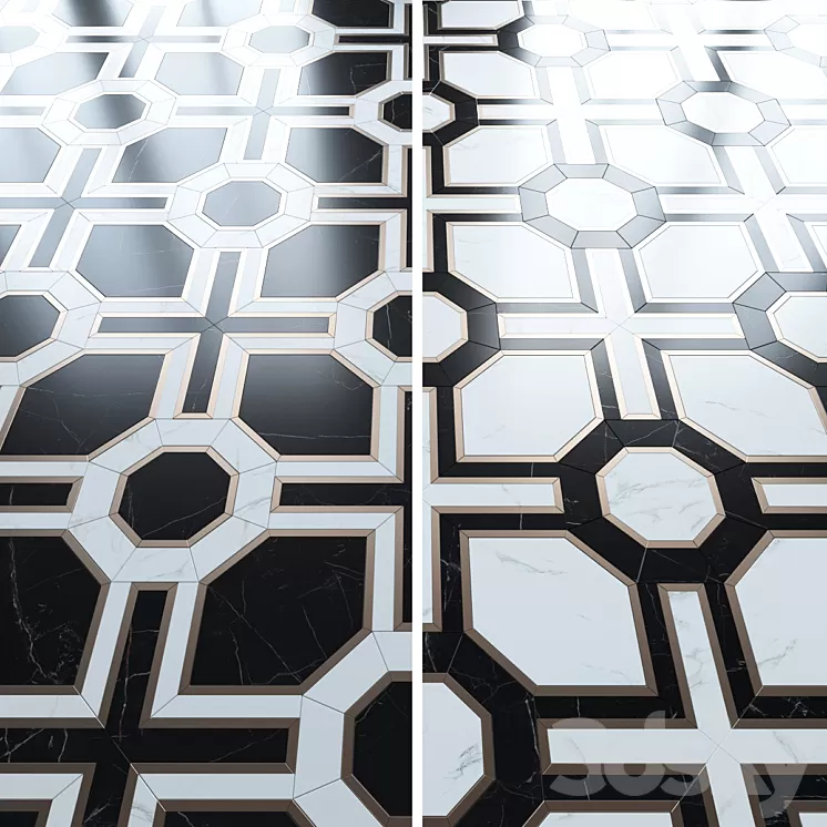 Floor mosaic from the factory Madique 3D Model