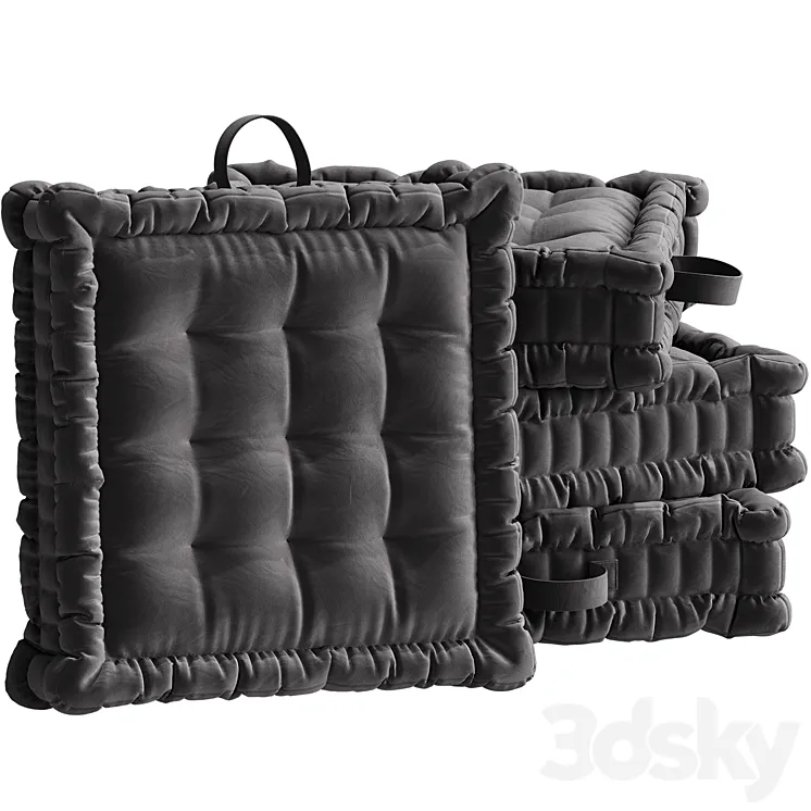 floor pillow SCENARIO 3D Model Free Download