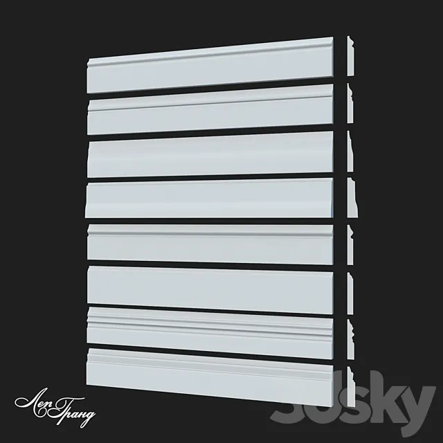 Floor skirting boards LepGrand. Pack 1 3D Model