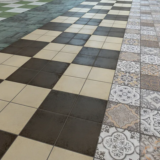 Floor tiles "BARBER" 3DModel
