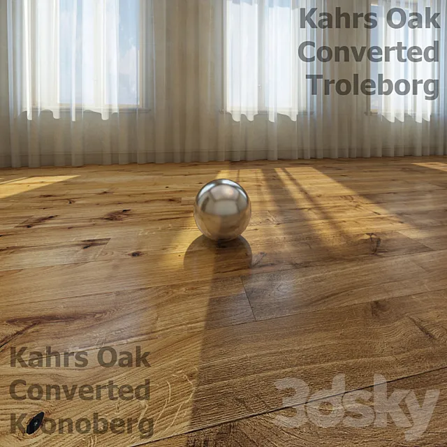 Flooring Kahrs Oak Converted Kronoberg (Kronoberg) Parquet board Kahrs Old Oak Troleborg (Trollaborg) 3DModel