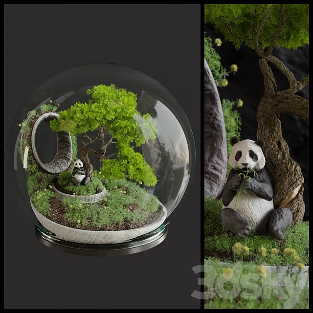 Florarium Bonsai 3D Model