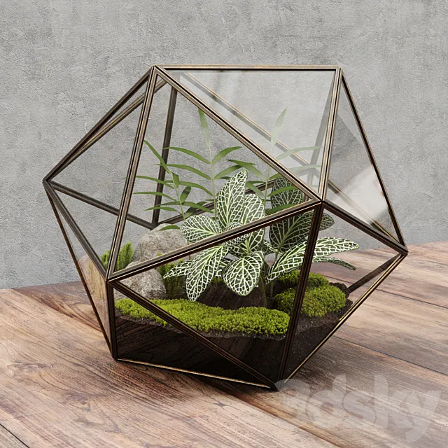 Florarium icosahedron 3DModel